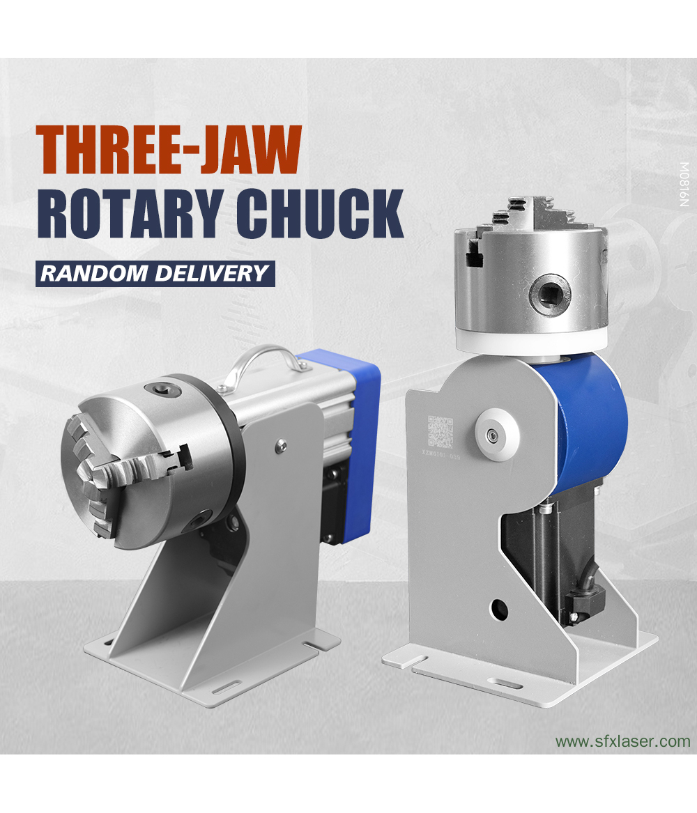SFX D69 D80 D100 D125 Three-Jaw Rotary Chuck Rotary Axis for Fiber Laser Marking Machine SFX D69 D80 D100 D125 Three-Jaw Rotary Chuck Rotary Axis for Fiber Laser Marking Machine